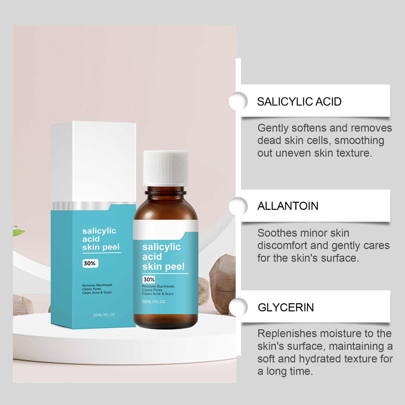 Cleansing Skin Essence Mild Moisturizing Soft Smooth Daily Gentle Care Nose Wing Facial Skin Care Lotion