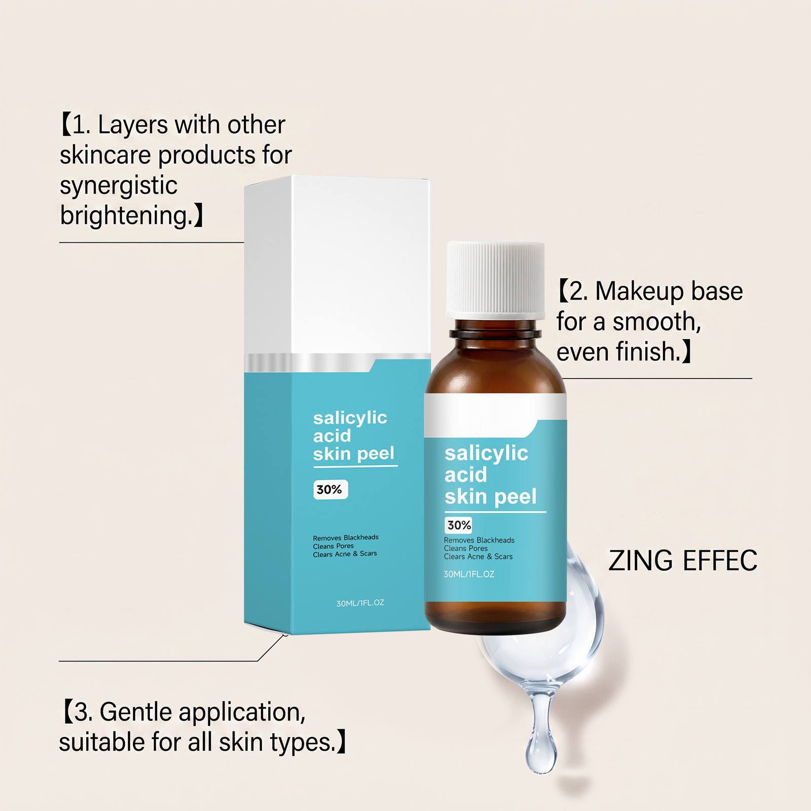 Cleansing Skin Essence Mild Moisturizing Soft Smooth Daily Gentle Care Nose Wing Facial Skin Care Lotion