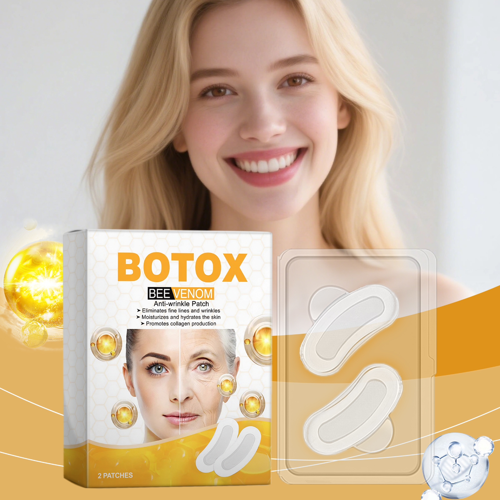 Skin Care Patch Hydrating Nourishing Moisturizing Soft Daily Hydration For Neck And Facial Skin Care Sheet