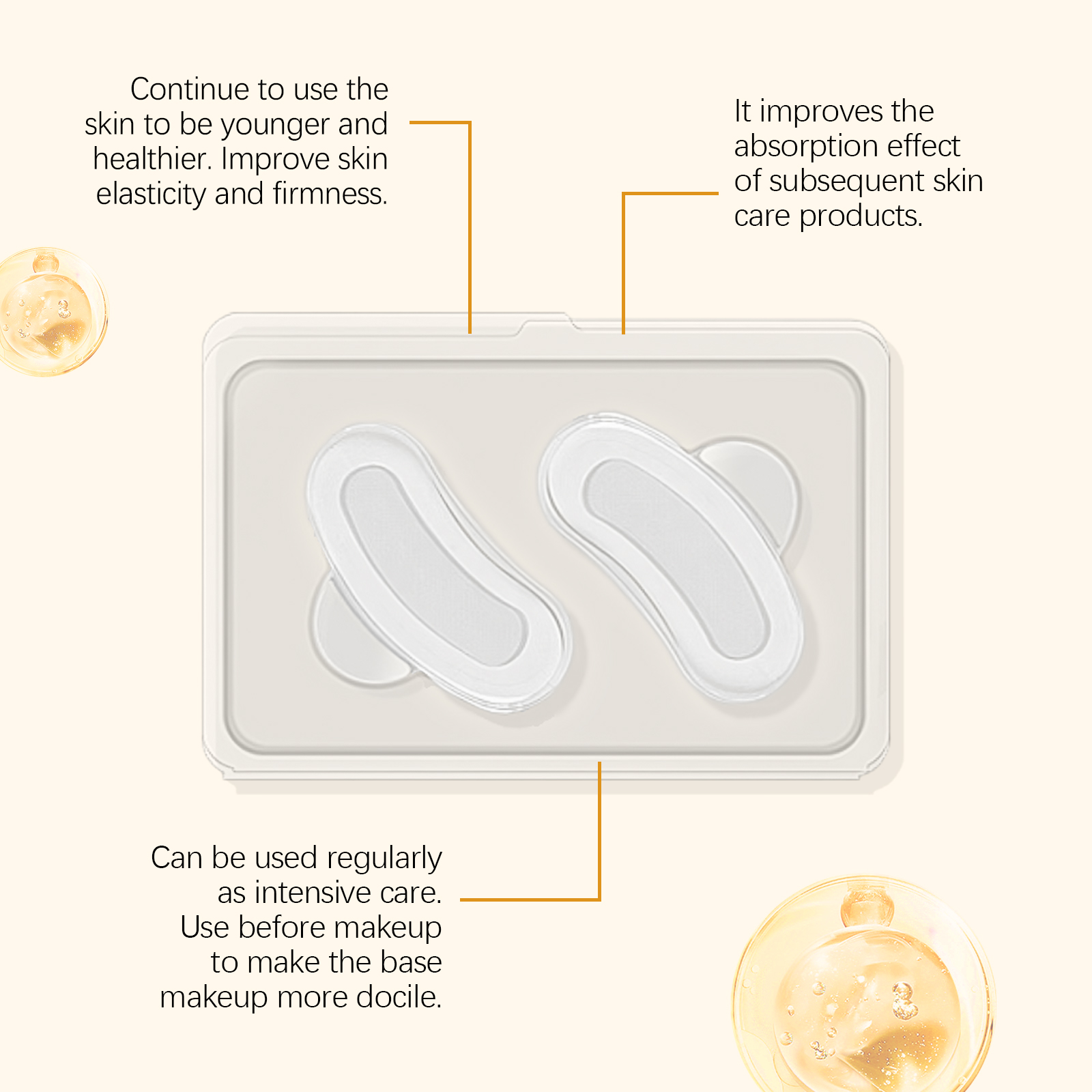Skin Care Patch Hydrating Nourishing Moisturizing Soft Daily Hydration For Neck And Facial Skin Care Sheet