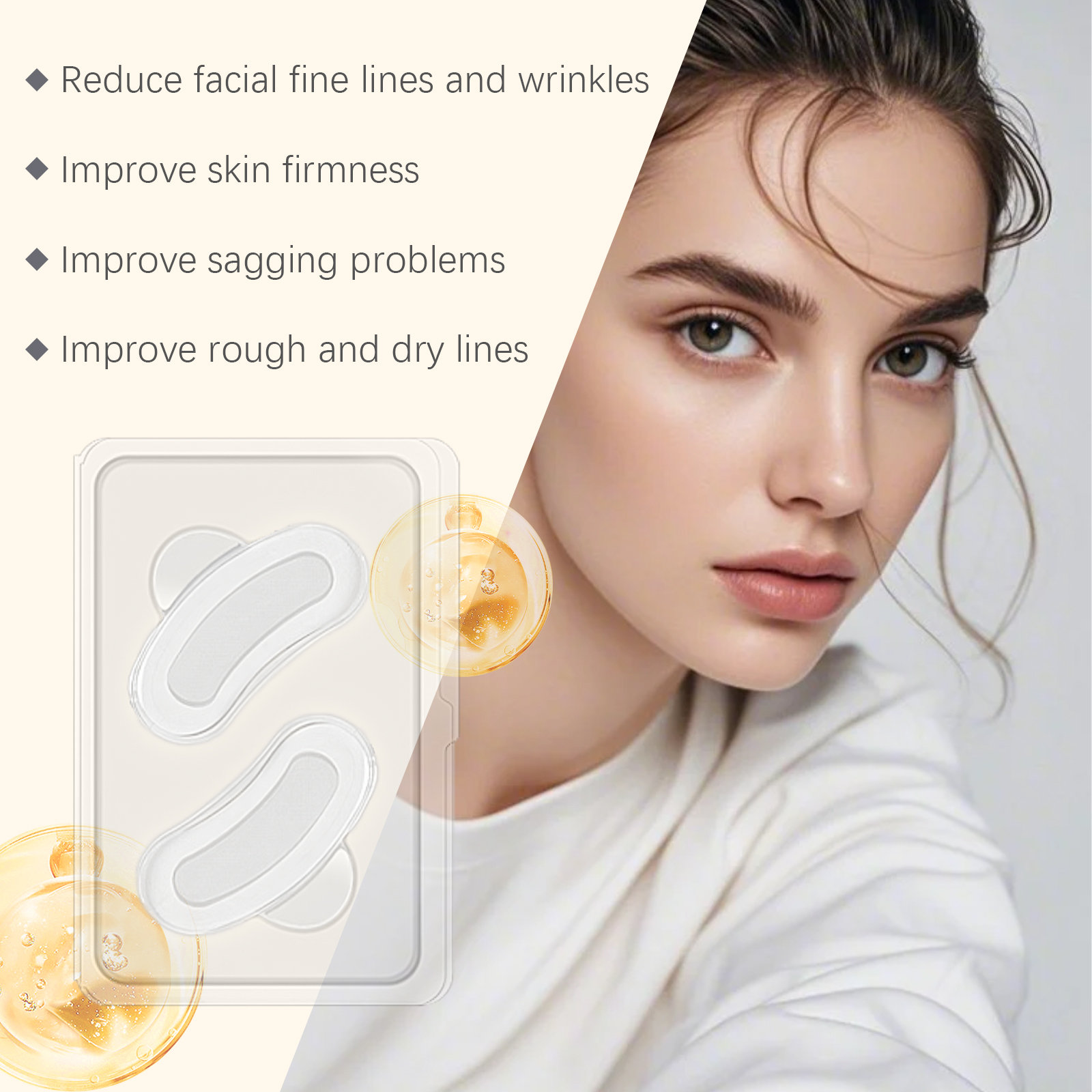Skin Care Patch Hydrating Nourishing Moisturizing Soft Daily Hydration For Neck And Facial Skin Care Sheet