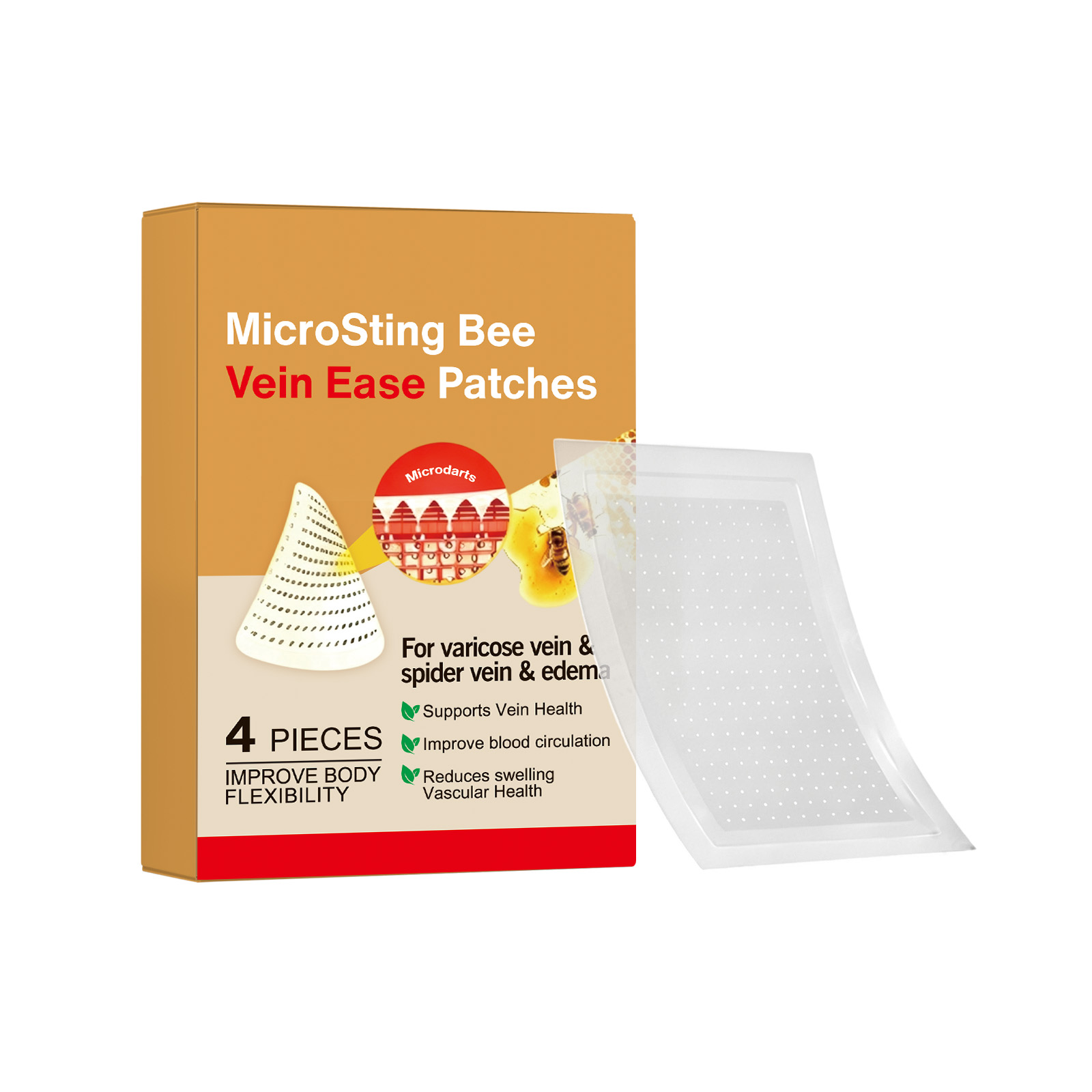 Leg Care Patch Skin Friendly Breathable Mild Comfort Portable External Relieve Leg Skin Discomfort