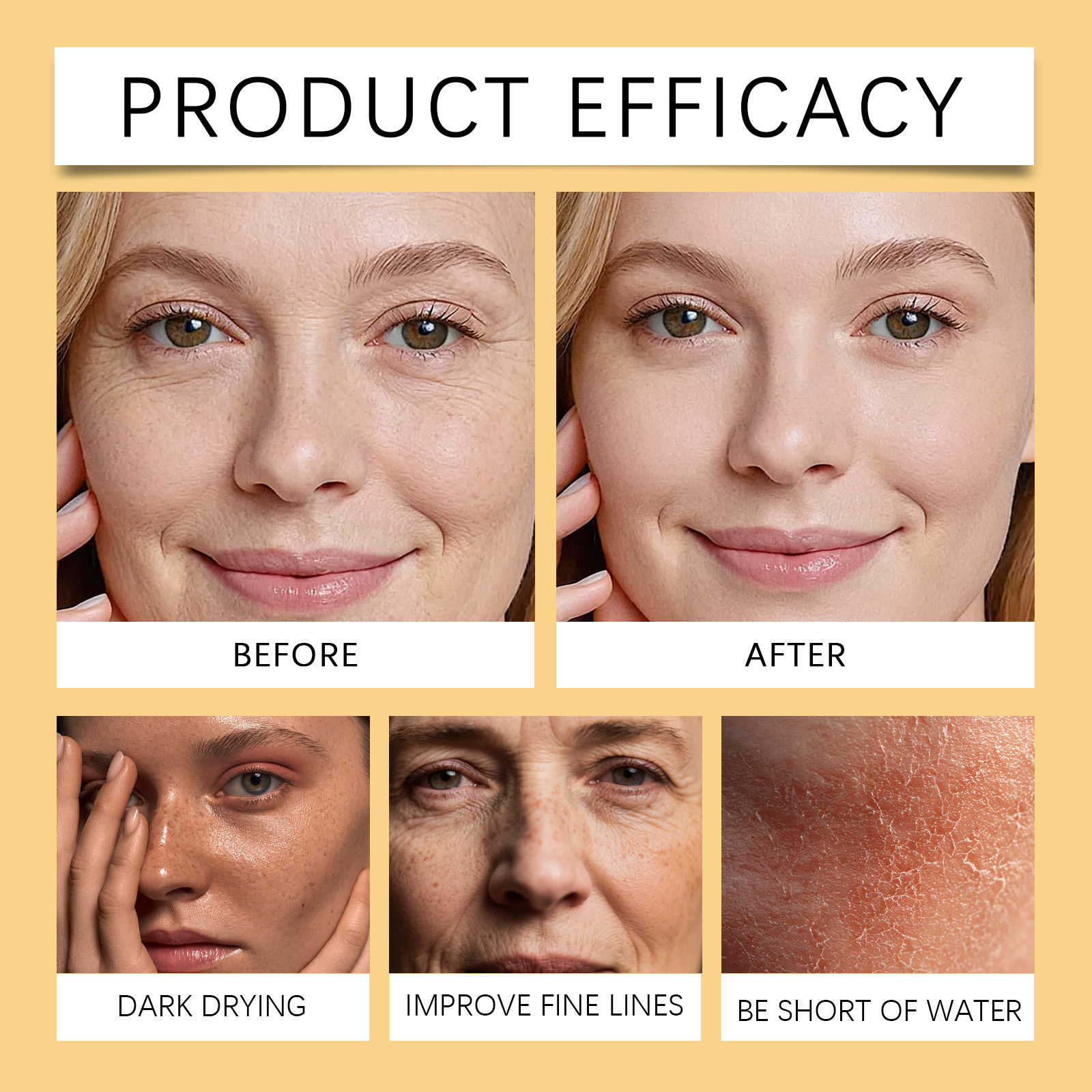 Retinol Care Cream Fine Texture Refreshing Hydrating Soft Daily Facial Skin Moisturizing Care
