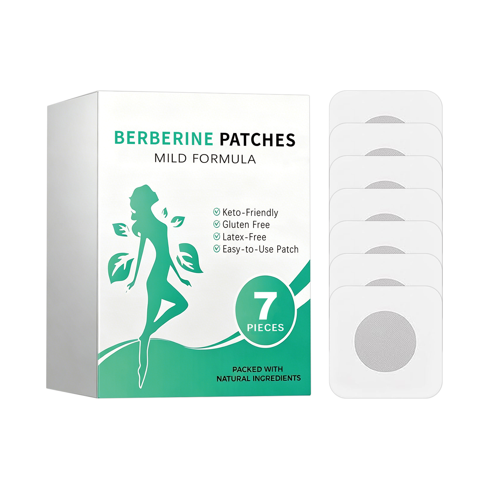 Berberine Care Patch Breathable Snug Light Long Lasting Adhesive Mild Skin Friendly Soft Cozy Body Sticker