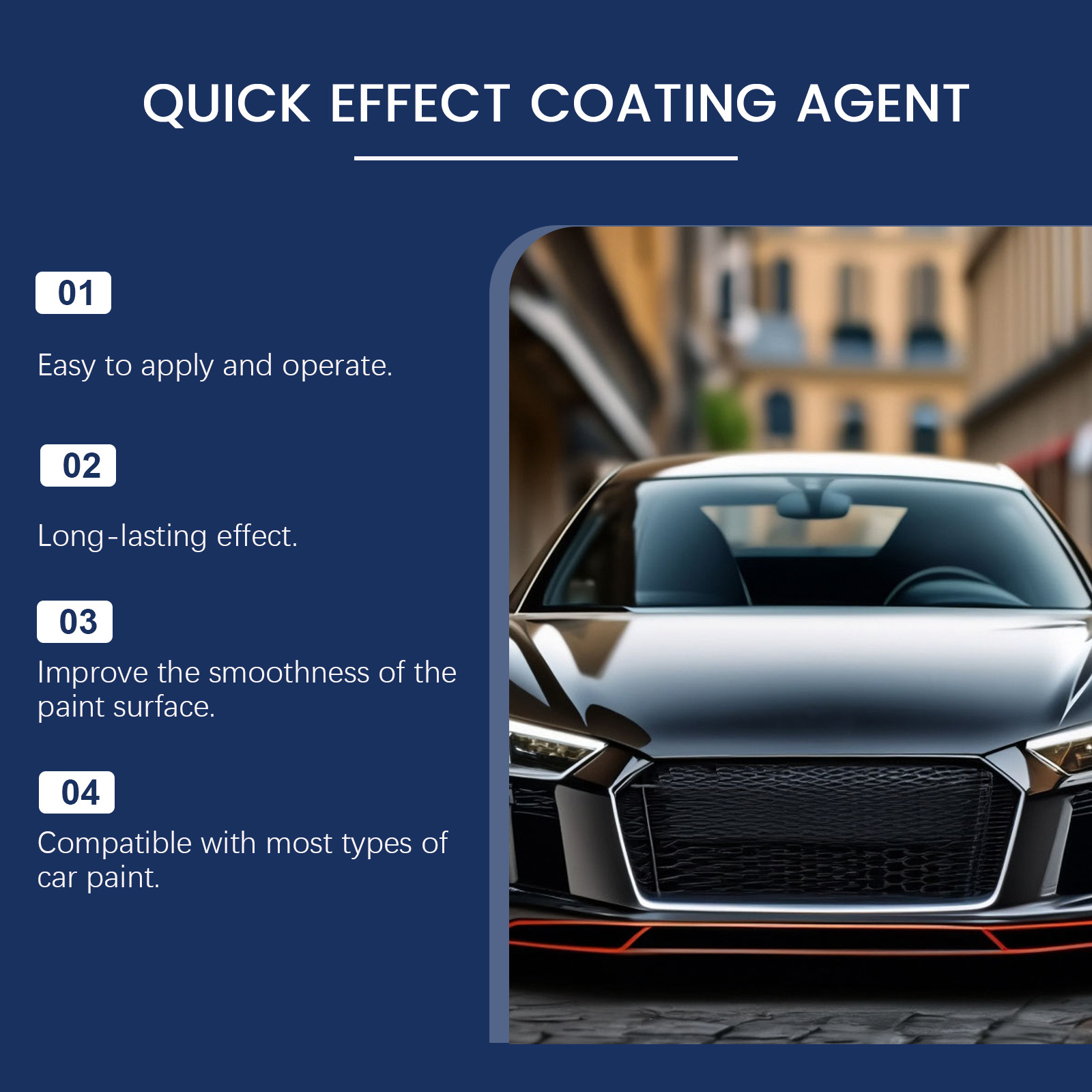 Car Coating Kit Daily Vehicle Surface Coating Clean Maintain Renew Shine Regular Care Set