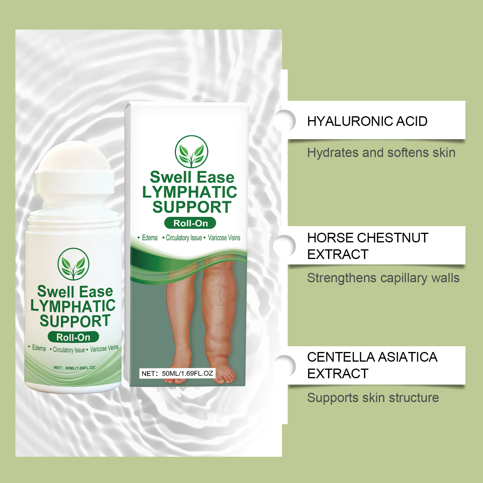 Leg Care Ball Nourish Leg Skin Gentle Care Daily Comfort Massage Easy Absorb Care Roller