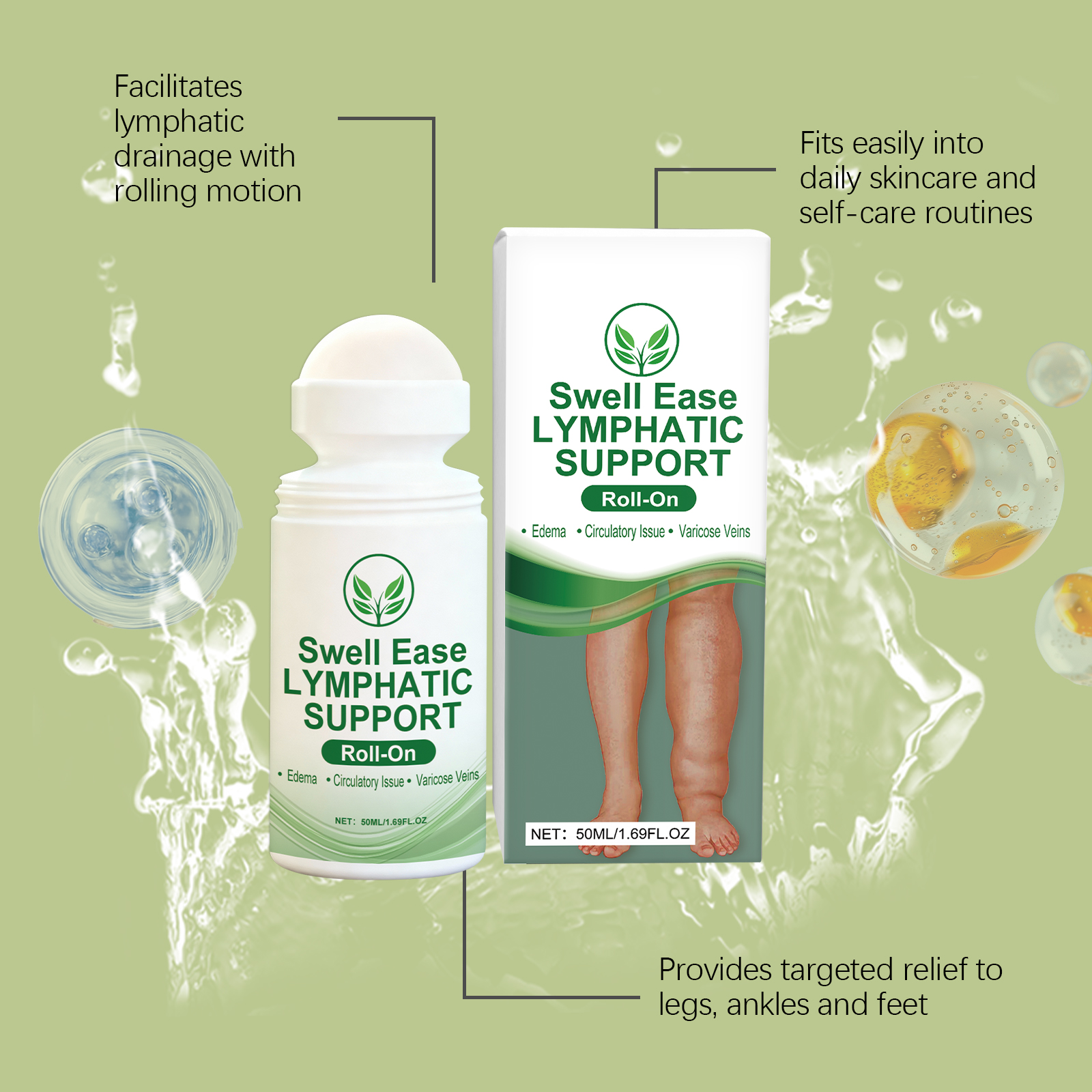 Leg Care Ball Nourish Leg Skin Gentle Care Daily Comfort Massage Easy Absorb Care Roller