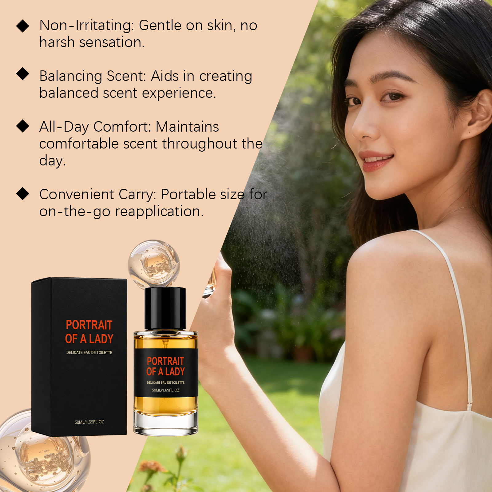 Rose Perfume Natural Fresh Longlasting Light Luxury Atmosphere Spray Dating Portable Charm Daily Lasting Scent