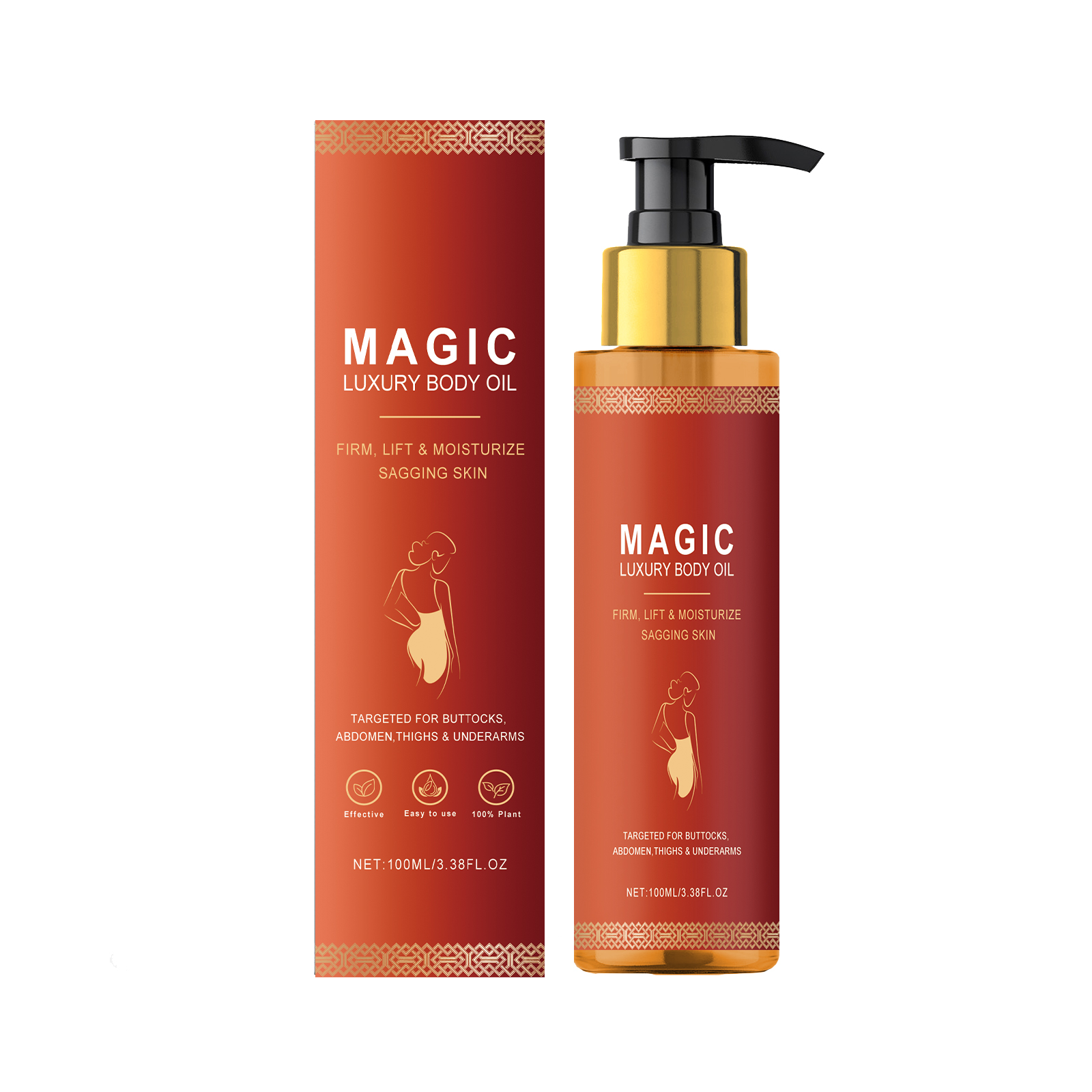 Body Firming Moisturizing Oil Nourishes Softens Tightens Skin Daily Massage Care