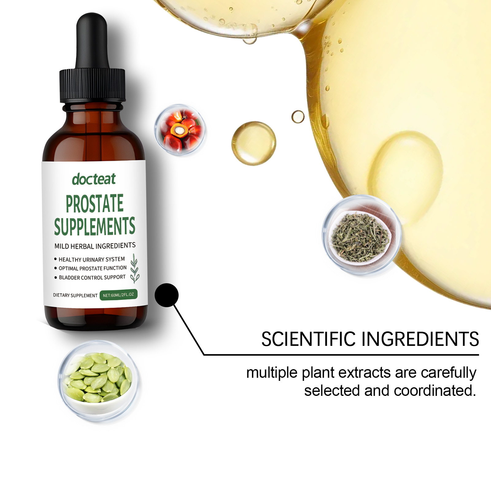 Saw Palmetto Drops Help Men Relieve Discomfort Daily Care Boost Physical Vitality Easily