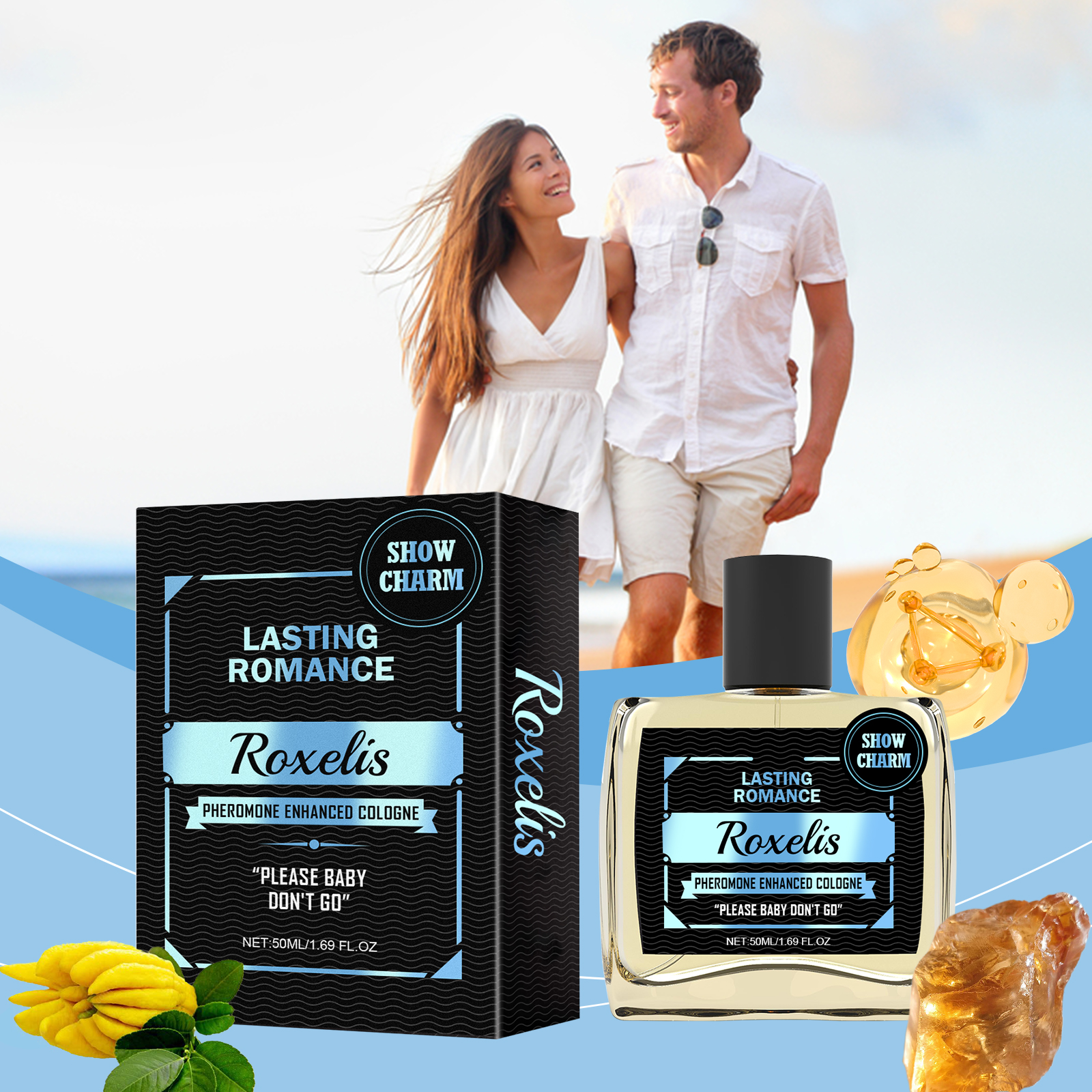 Men Cologne Perfume Portable Natural Fresh Mild Non Irritating Charming Gentle Fragrance Scent Water