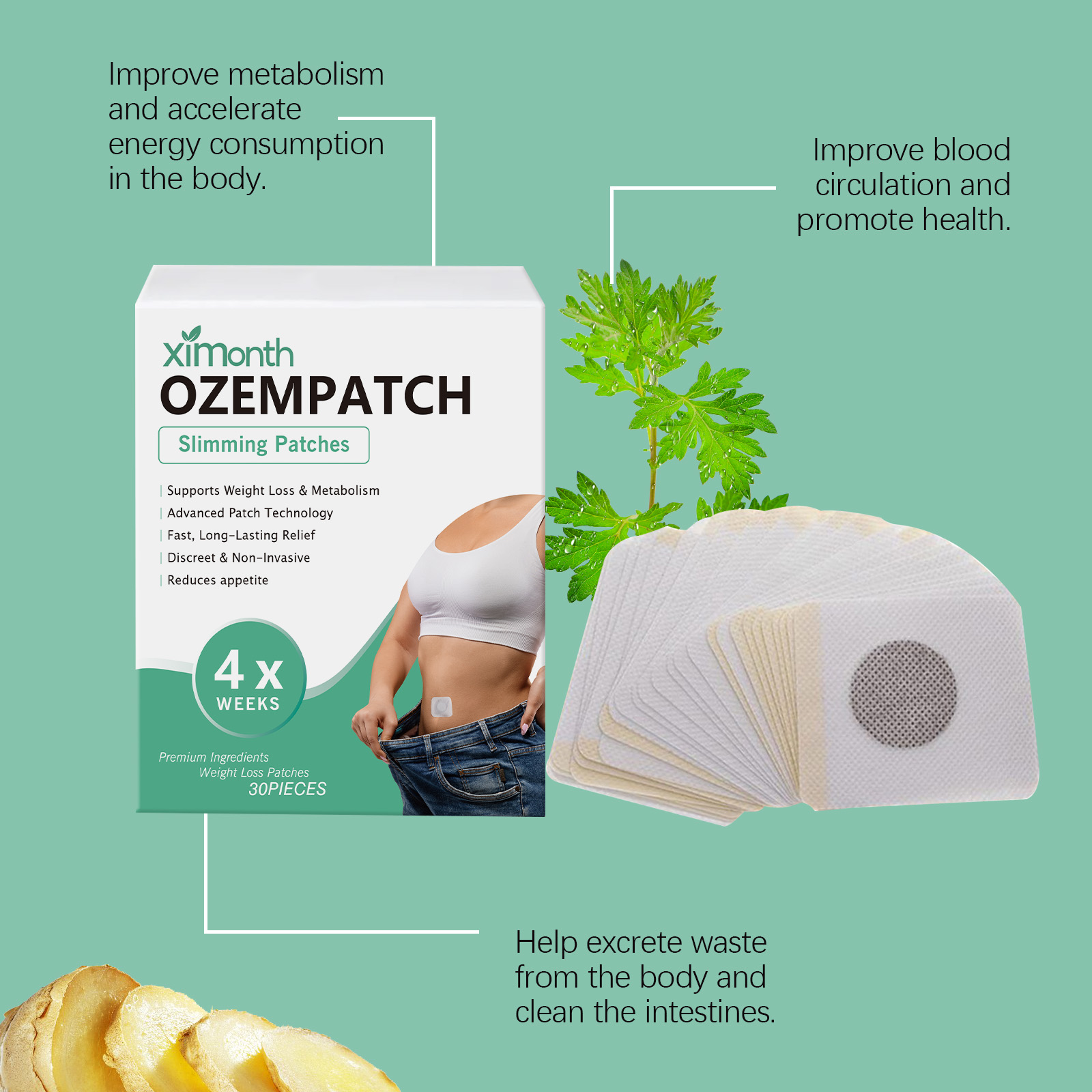 Herbal Care Patch Nourish Protect Tighten Skin Elastic Maintain Massage Body Daily Care