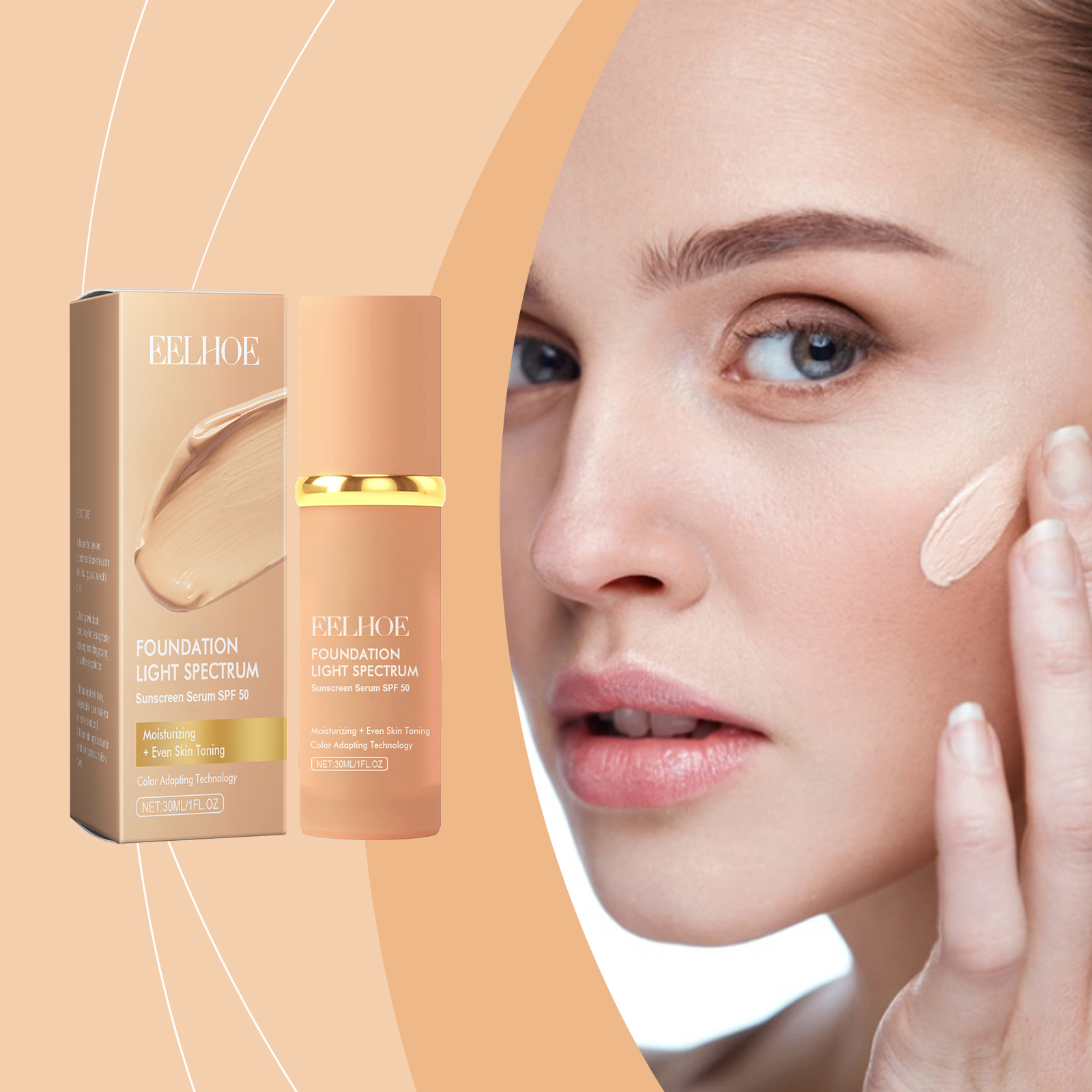 Concealing Temperature Changing Foundation Concealing Moisturizing Youthful Radiance Non Grayish Hydrating Facial Makeup