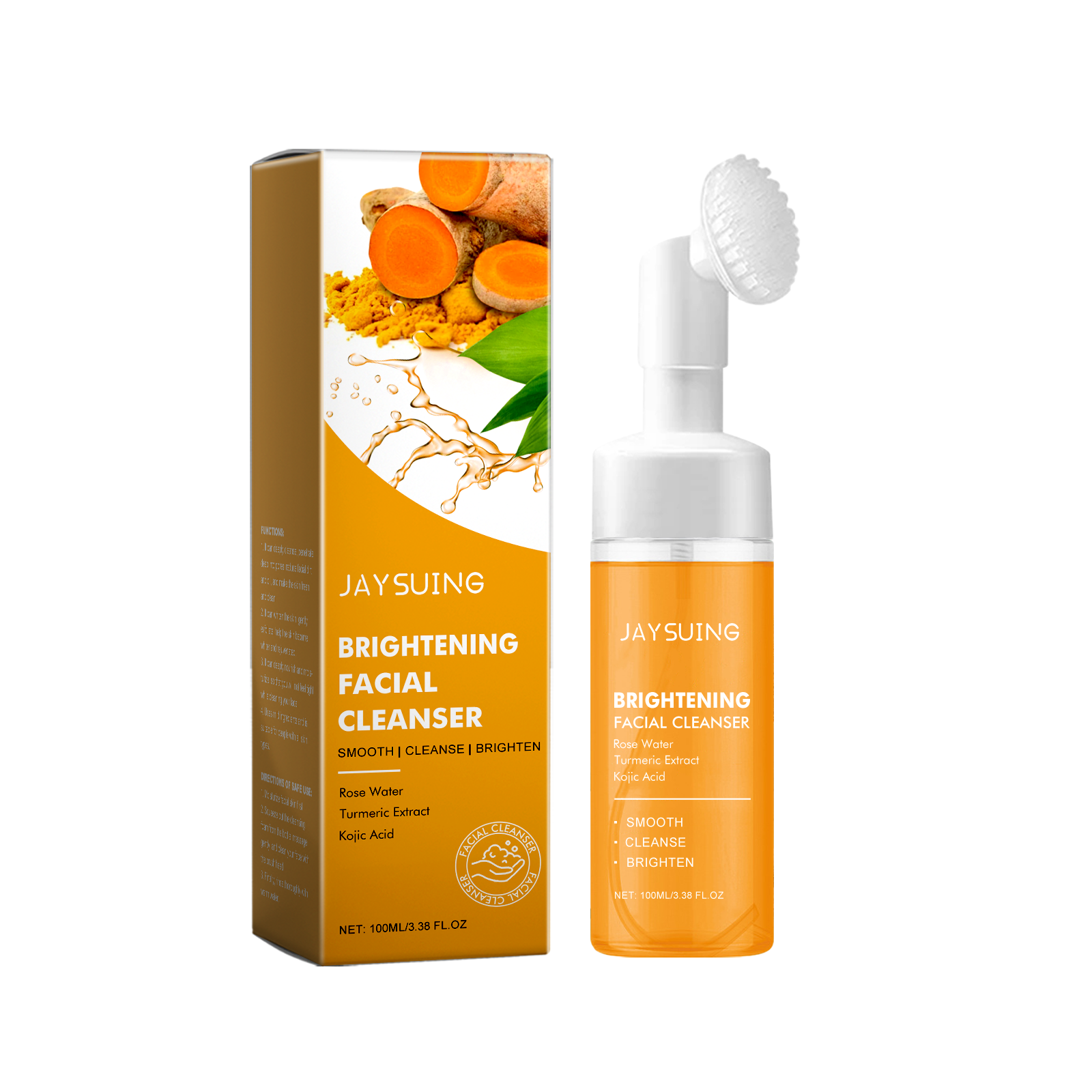 Turmeric Cleanser Gently Cleanses Facial Pores Skin Refreshing Oil Control Moisturizing Lock Water Face