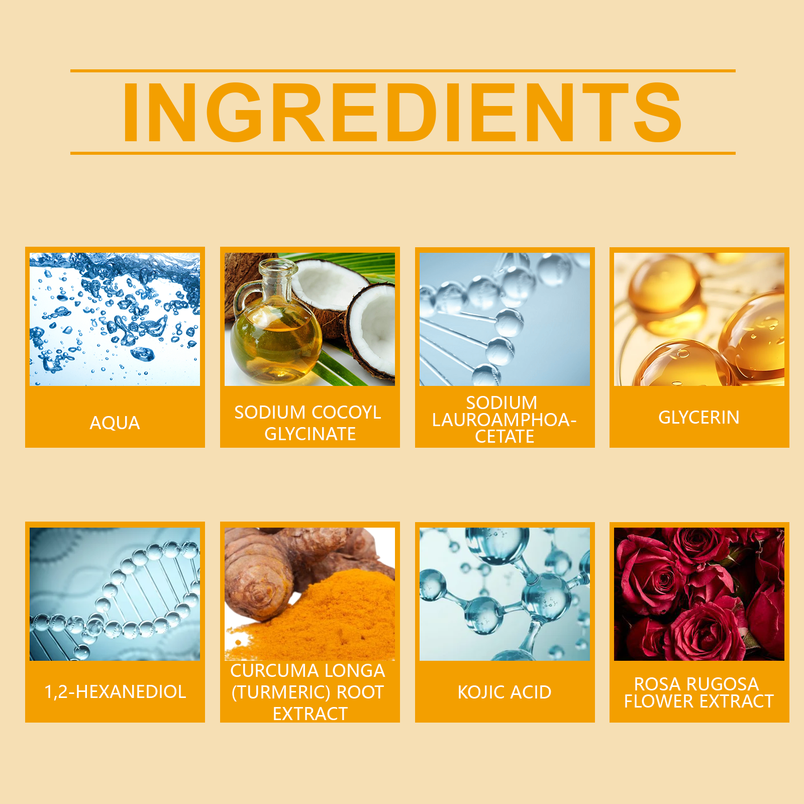 Turmeric Cleanser Gently Cleanses Facial Pores Skin Refreshing Oil Control Moisturizing Lock Water Face