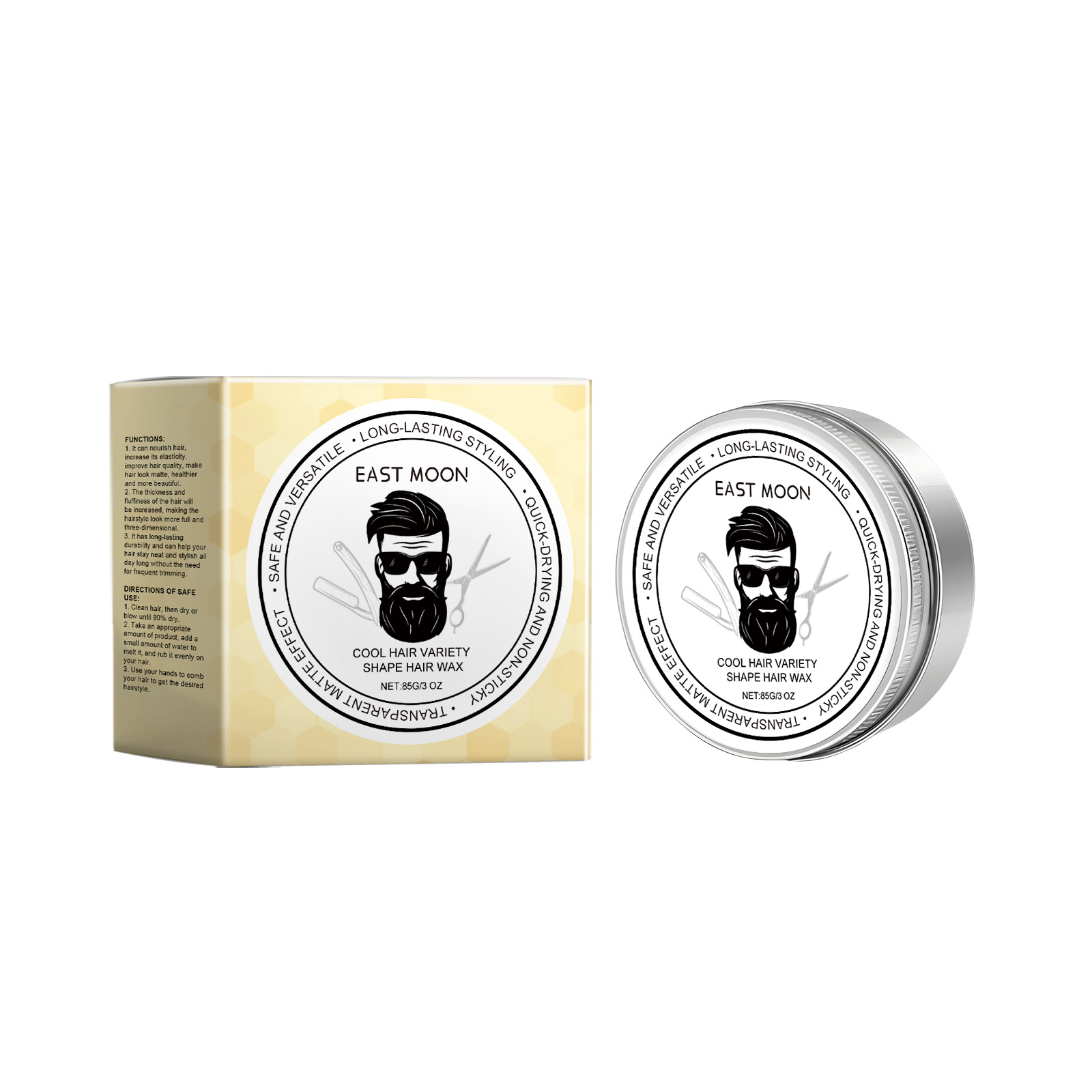 Styling Matte Hair Wax Shaping Matte Hair Wax No Rinse Fluffy Hairstyle Refreshing Hair Wax