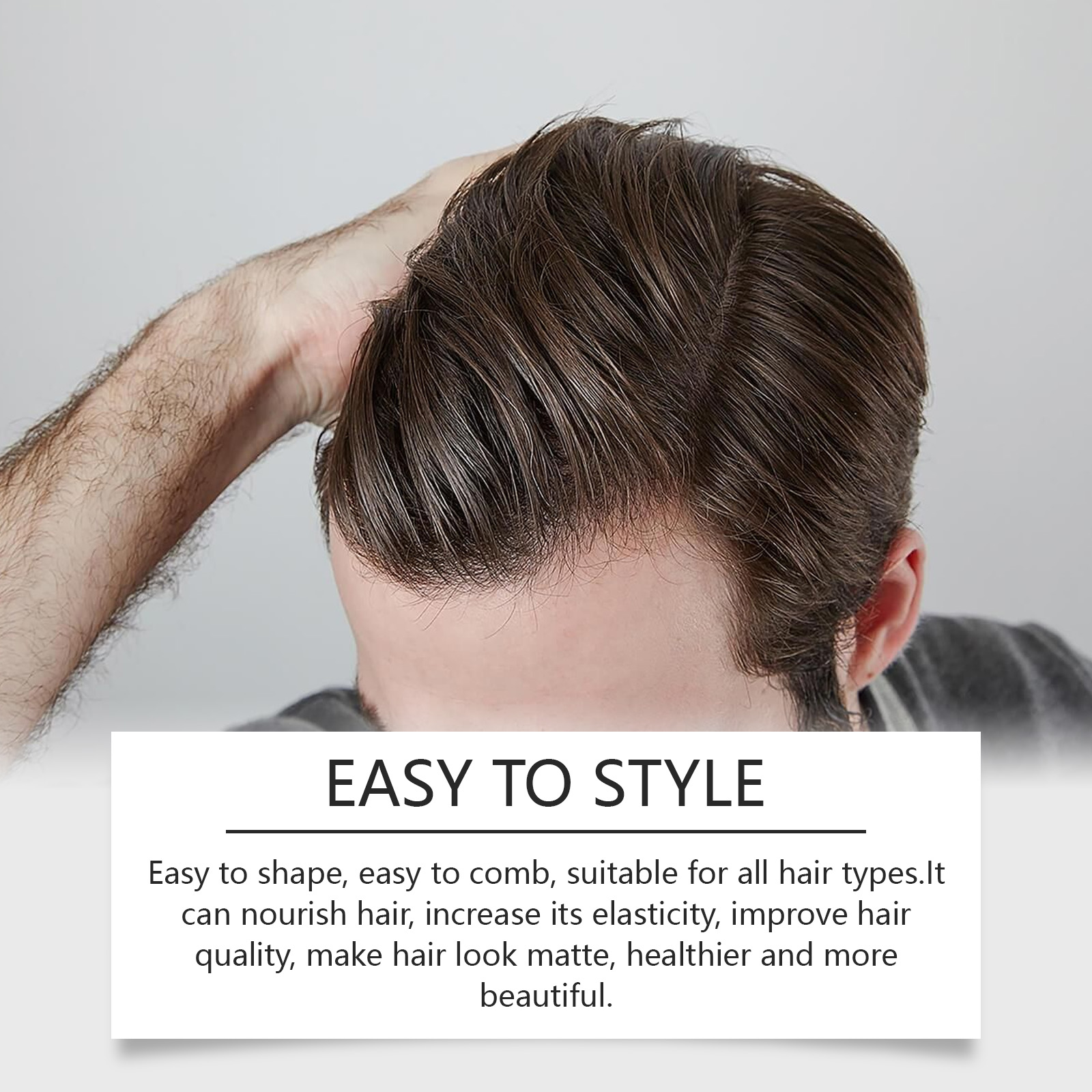 Styling Matte Hair Wax Shaping Matte Hair Wax No Rinse Fluffy Hairstyle Refreshing Hair Wax