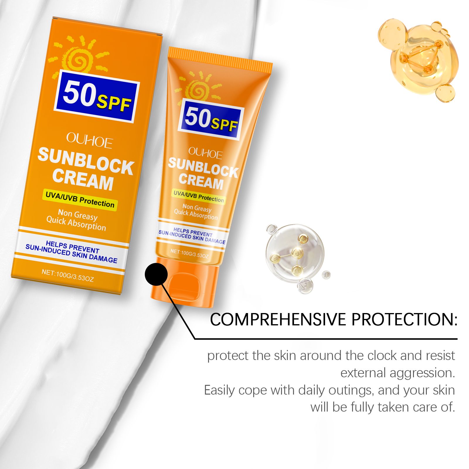 Moisturizing Protective Cream Hydrating Shield Lightweight For Face And Body Daily Care