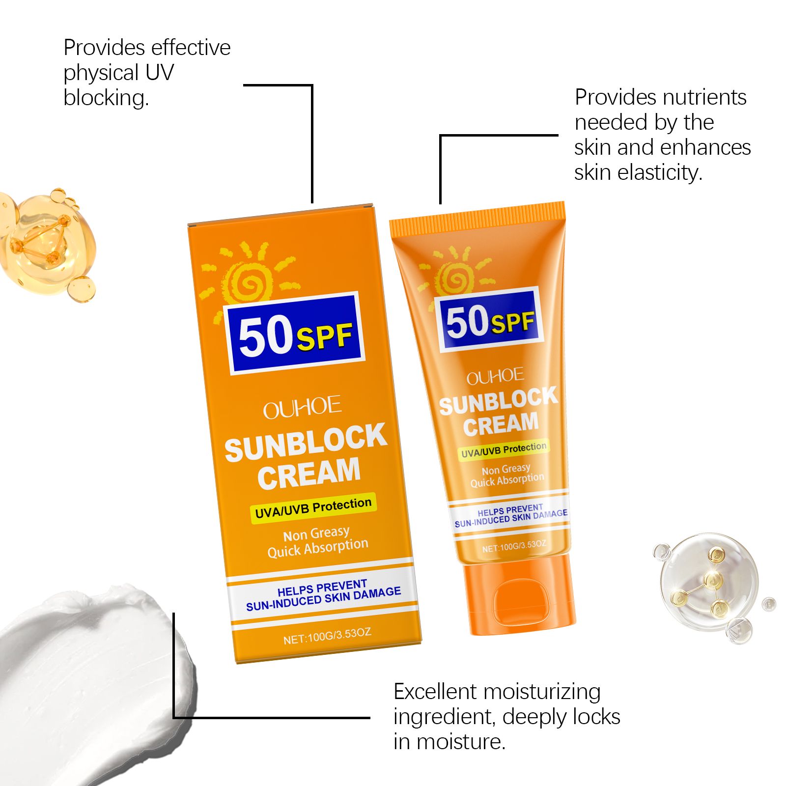 Moisturizing Protective Cream Hydrating Shield Lightweight For Face And Body Daily Care
