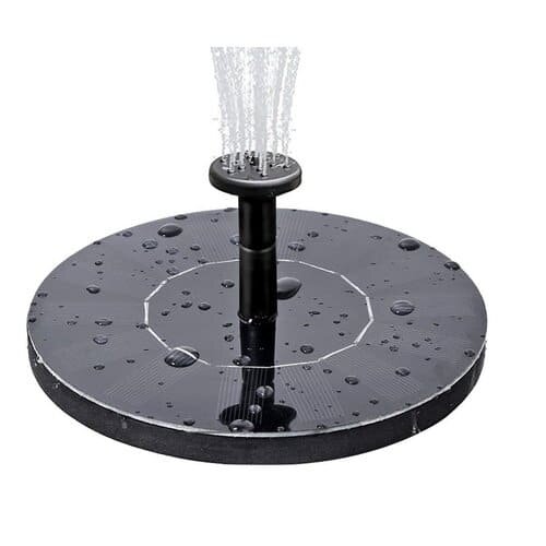 Standing Bird Bath Solar Fountain Water Pump