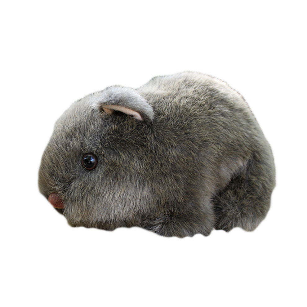 (Grey) 18cm Simulation Plush Hamster Animal Plush Stuffed Doll Toy Home Sofa Decor