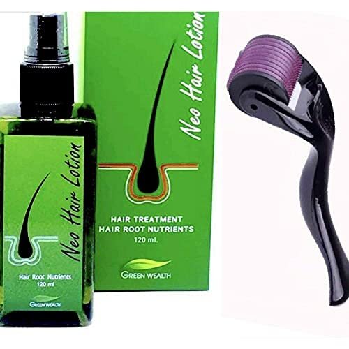 Neo Hair Lotion + 540 Roller Gift Herbs 100% Natural Treatment Spray Stop Hair Loss Root