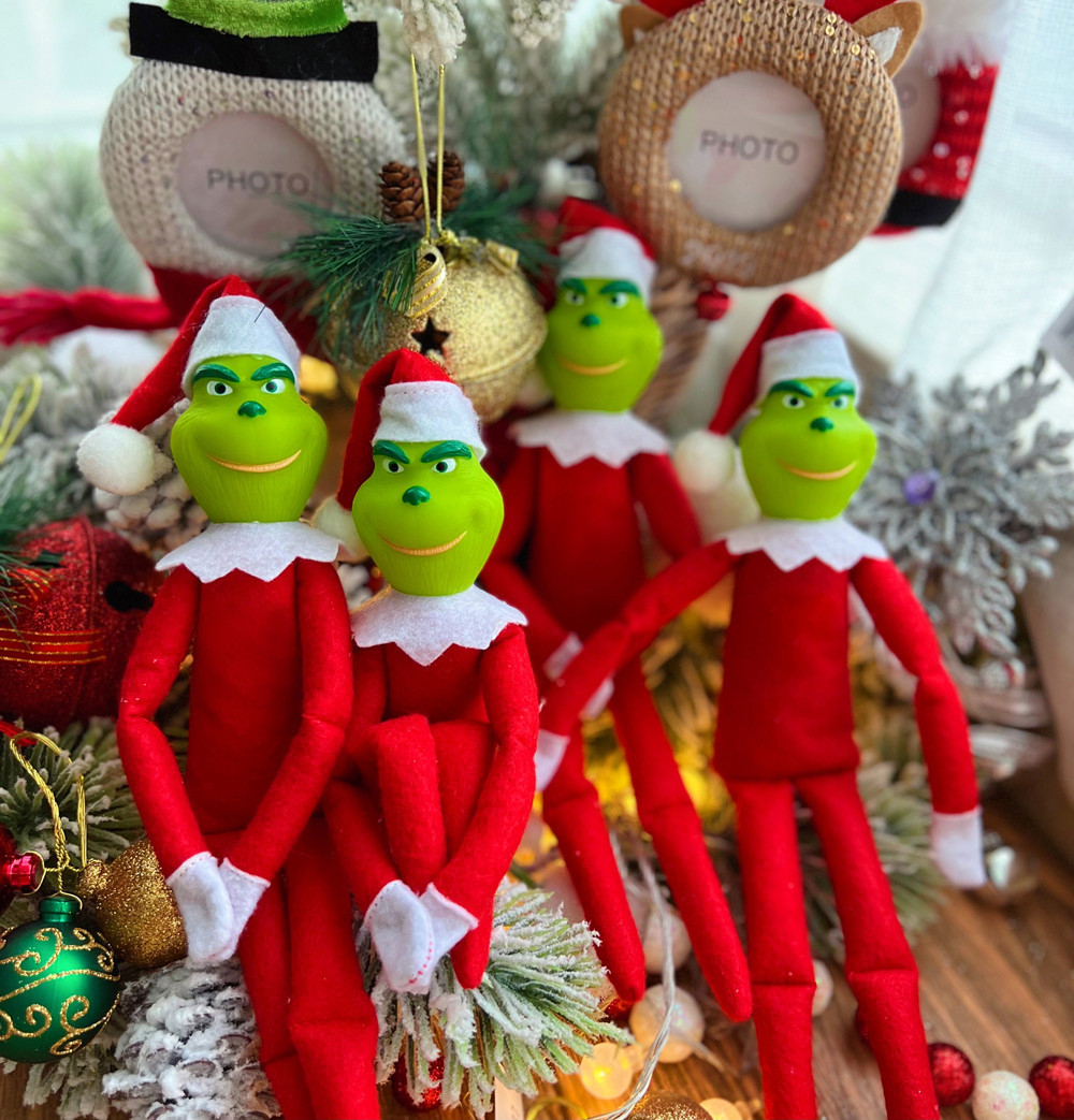 (Green) Elf on the Shelf Prankster Christmas Elf Stuffed Green Monster Naughty Dolls Naughty Christmas Elves Behavin Badly Different Colours and Types xmas decoration