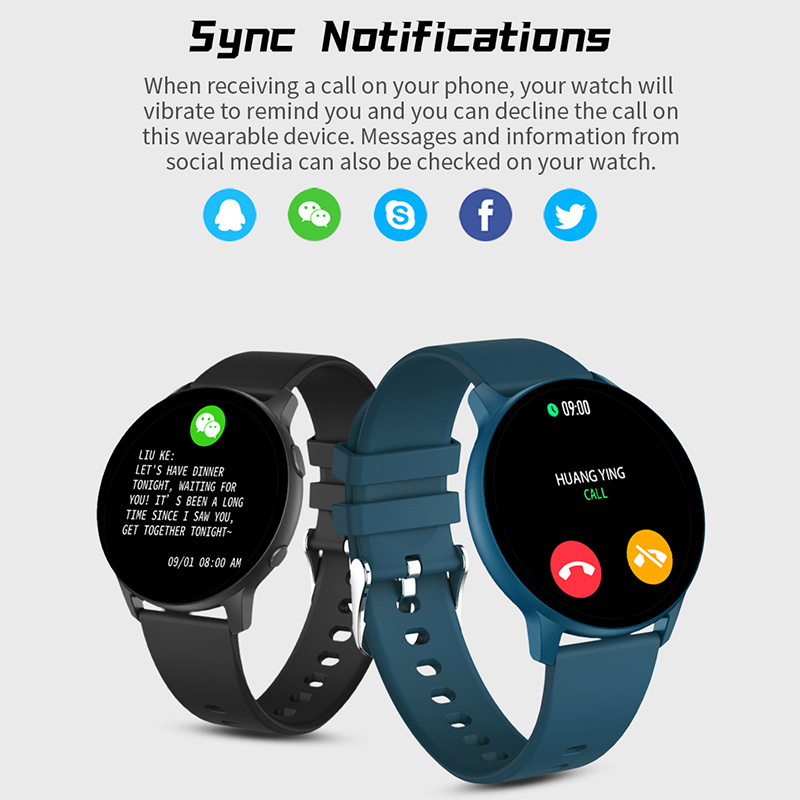 (Blue) Smart Watches Music Control Step Game Watch Bluetooth Bracelet Sport