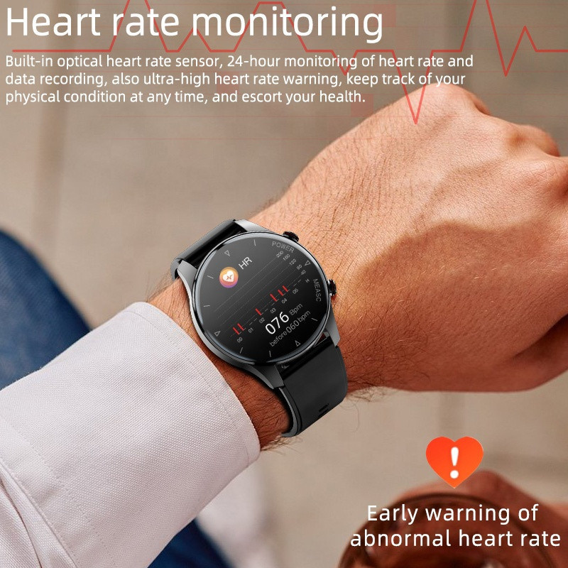 Smartwatch Air Pump Airbag True Oxygen Temperature Monitor Smart Watch Black