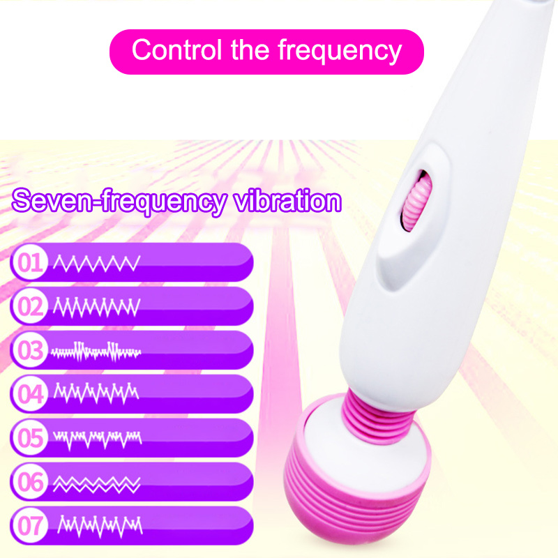 AV Vibrator Quiet Vibration Wand Massager Electric Adult Toys Handheld Clitoris Stimulator Sex Toys Dildo USB Rechargeable 7 Vibration Modes Stimulation Tool for Women