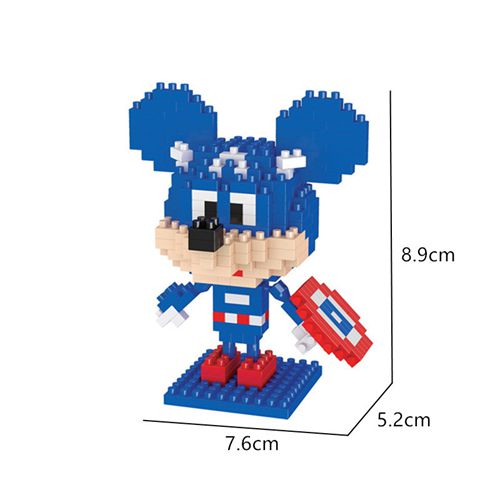 Disney Cartoon Mickey Assembled Childrens Building Blocks Puzzle Assembly Toy Boy Girl Gift