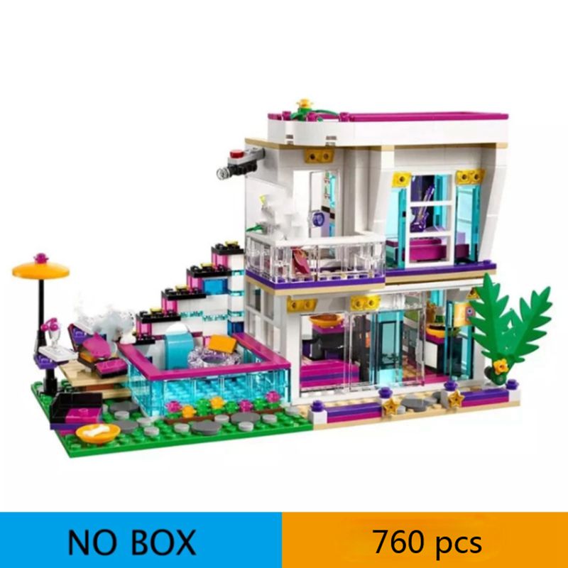 Livis Pop Star House Girl Series Building Blocks Educational Toy for Children Birthday Gifts