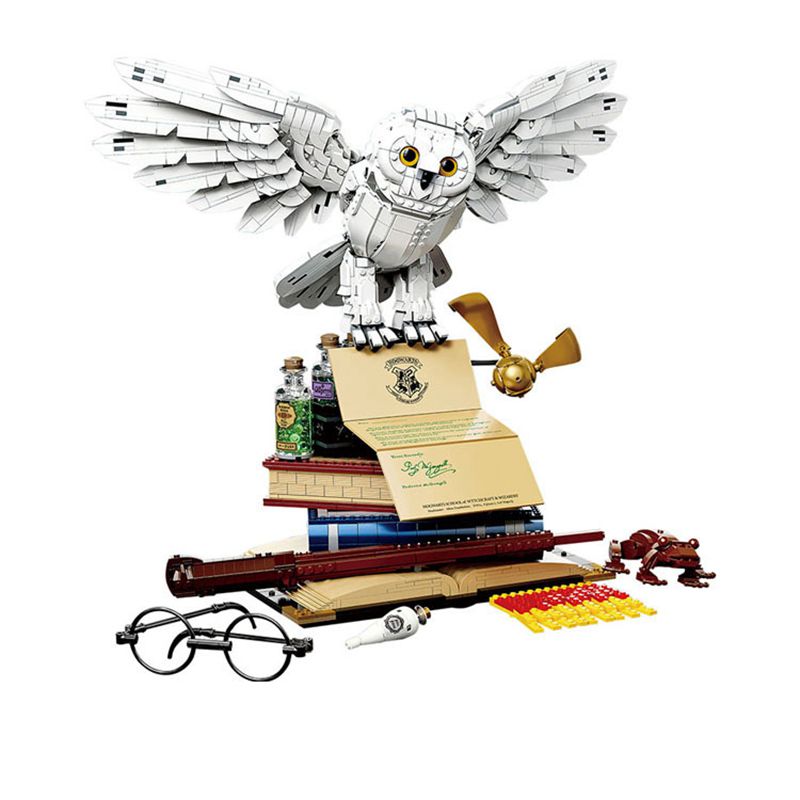 Harry Potter Hedwig The Owl Figure With Letter Collectible Toy Building Blocks Wizarding World Gift