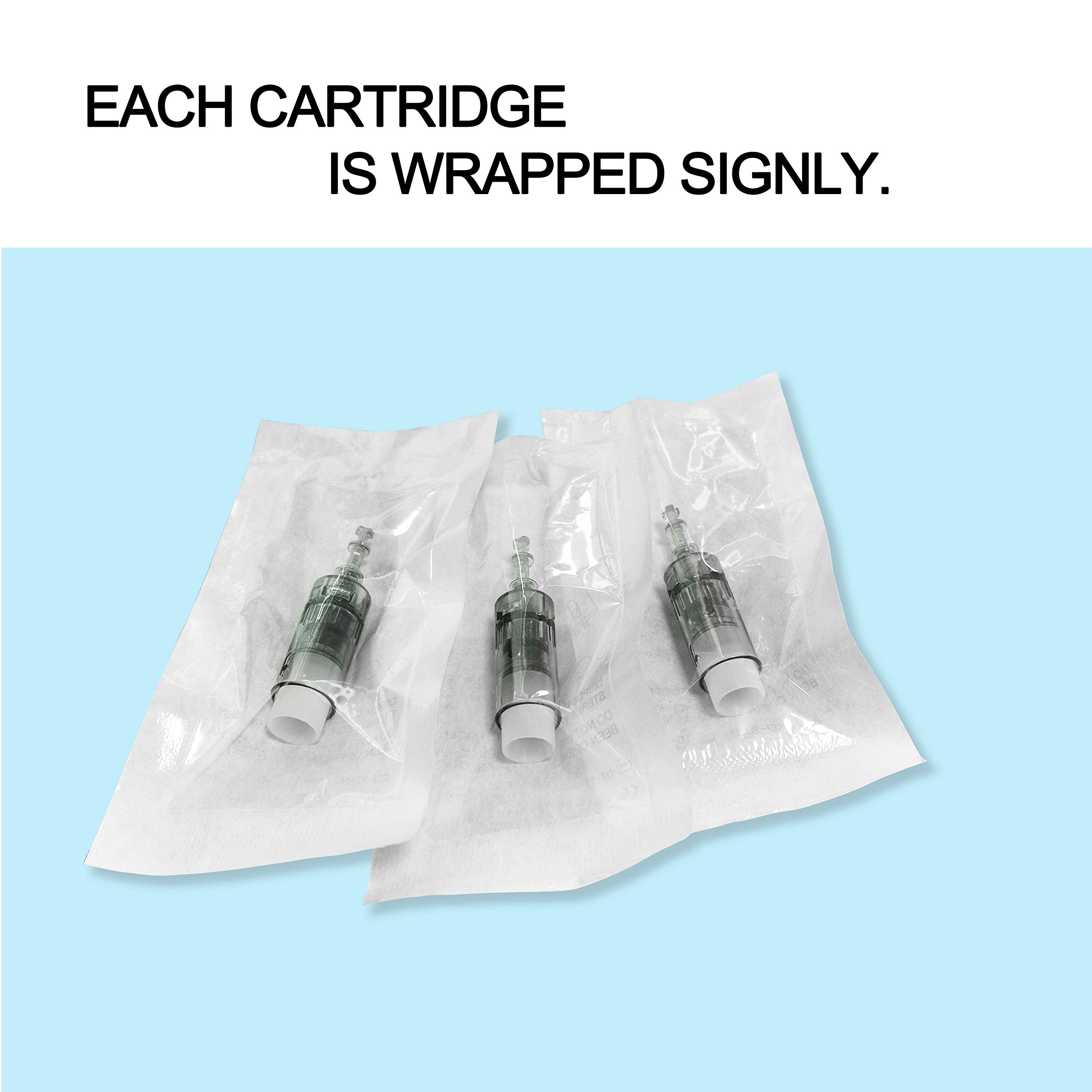 (11 Pin 10 Pack) Dr.Pen Ultima M8 Microneedling Cartridges Disposable Replacement Parts Derma Pen Needle Bayonet MTS Micro Needling Replacement for Skin Face and Body