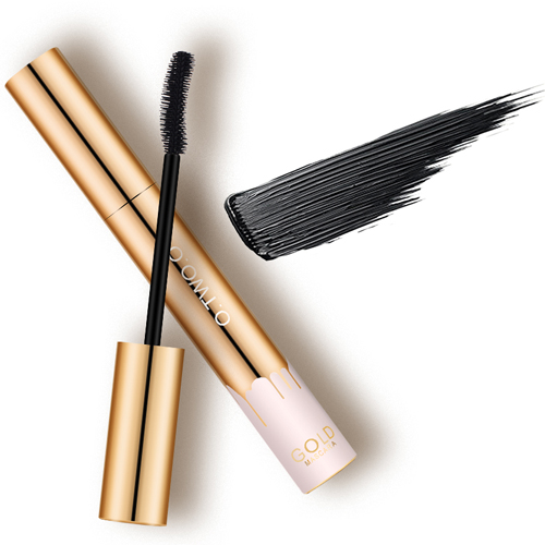 Mascara 3D Lengthening Black Lash Eyelash Extension Eye Lashes Brush Beauty Makeup Eye Cosmetics Tools Long Lasting Waterproof Golden Tube