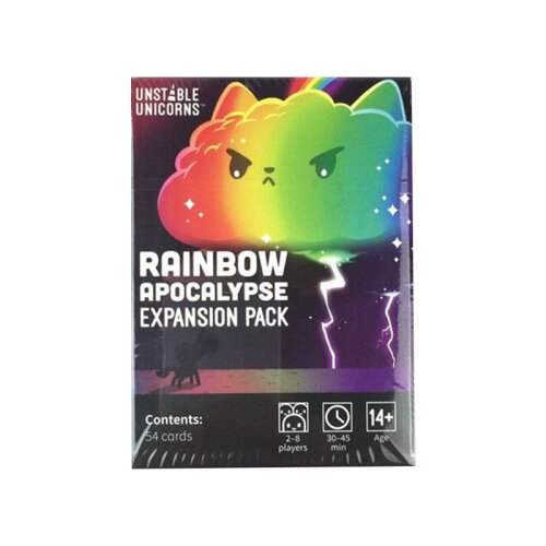 RAINBOW APOCALYPSE Unstable Unicorns Card Board Game Expansion Rainbow Family Party