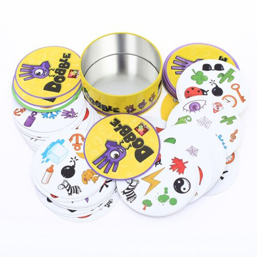 (Spot it DOBBLE) Spot it Card Game Dobble Family Friend Party Game Board Games Fun 5 Games In 1 Boxed Kids Toy Gifts