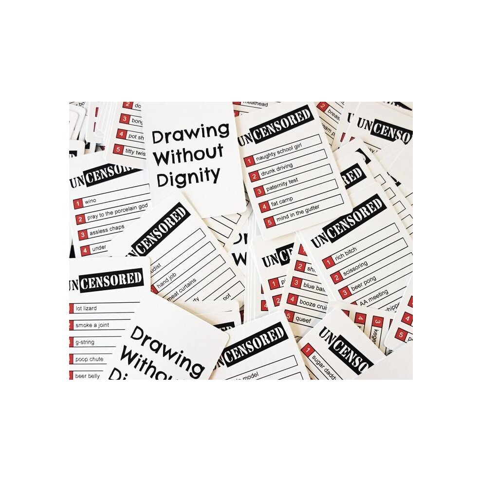 Drawing Without Dignity - A Party Game of Uncensored Sketches