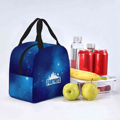Fortnite Lunch Box Bag Children Outdoor Lunch Bag Portable Thermal Food Bag Lunch Box Bag XMAS Gift for Kids