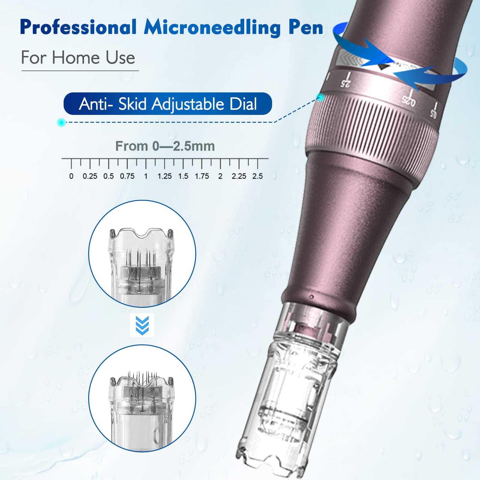 Dr. Pen Ultima A10 Authentic Multi Function Wireless Derma Beauty Pen Trusty Skin Care Tool Kit with Cartridges 12pins х2 36pins х2 Round Nano x2