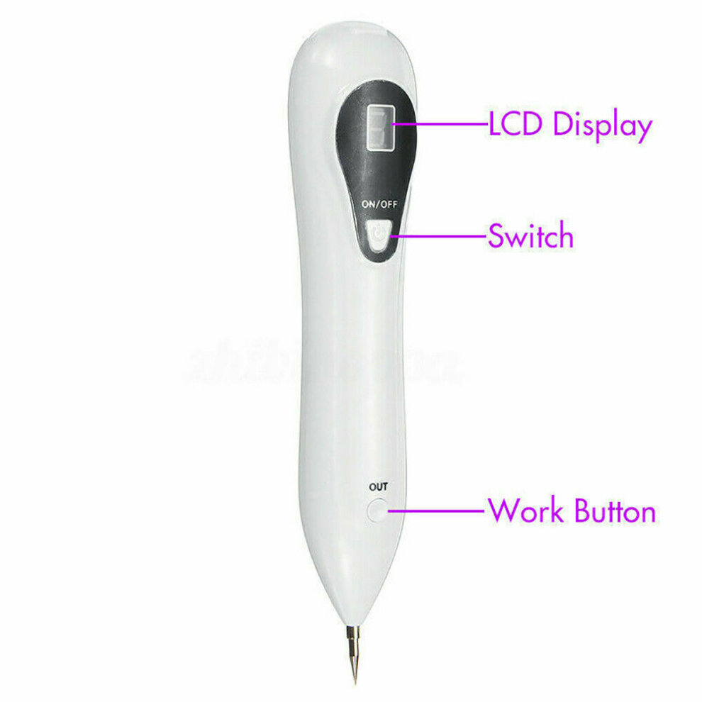 LCD Laser Skin Tag Remover Plasma Pen Mole Wart Freckle Tattoo Facial Dark Spot Removal Machine
