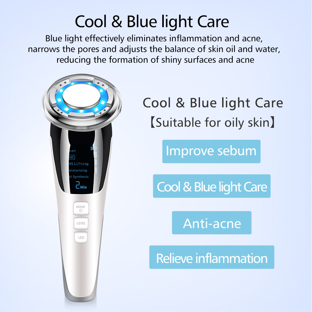 Face Massager Beauty Device for Skin Care Multi Anti-wrinkle High-Frequency EMS Facial Lifting Toning Skin Rejuvenation and Tightening Anti-Aging