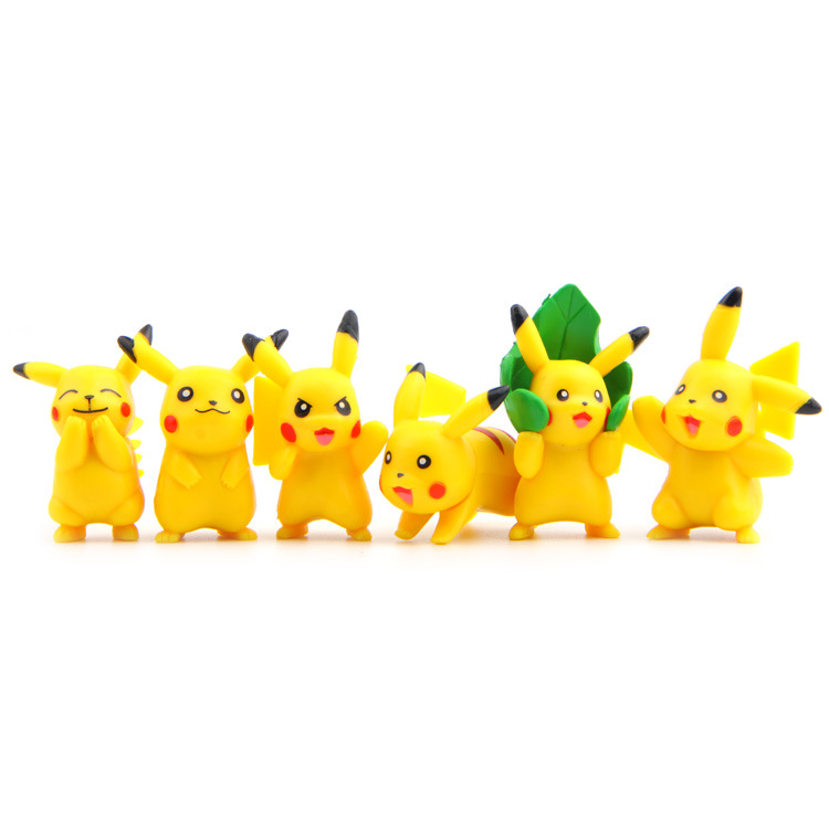 Pokemon Pikachu Anime Action Figure PVC Toys Collection Model Dolls for Children Christmas Gifts 18pcs Set