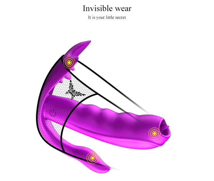 Sex Toys Remote Wearable Pantie Vibrator Sucking Tongue Adult Toys Licking Fun Toys Clitoral G Spot Massager Vagine Stimulator for Woman