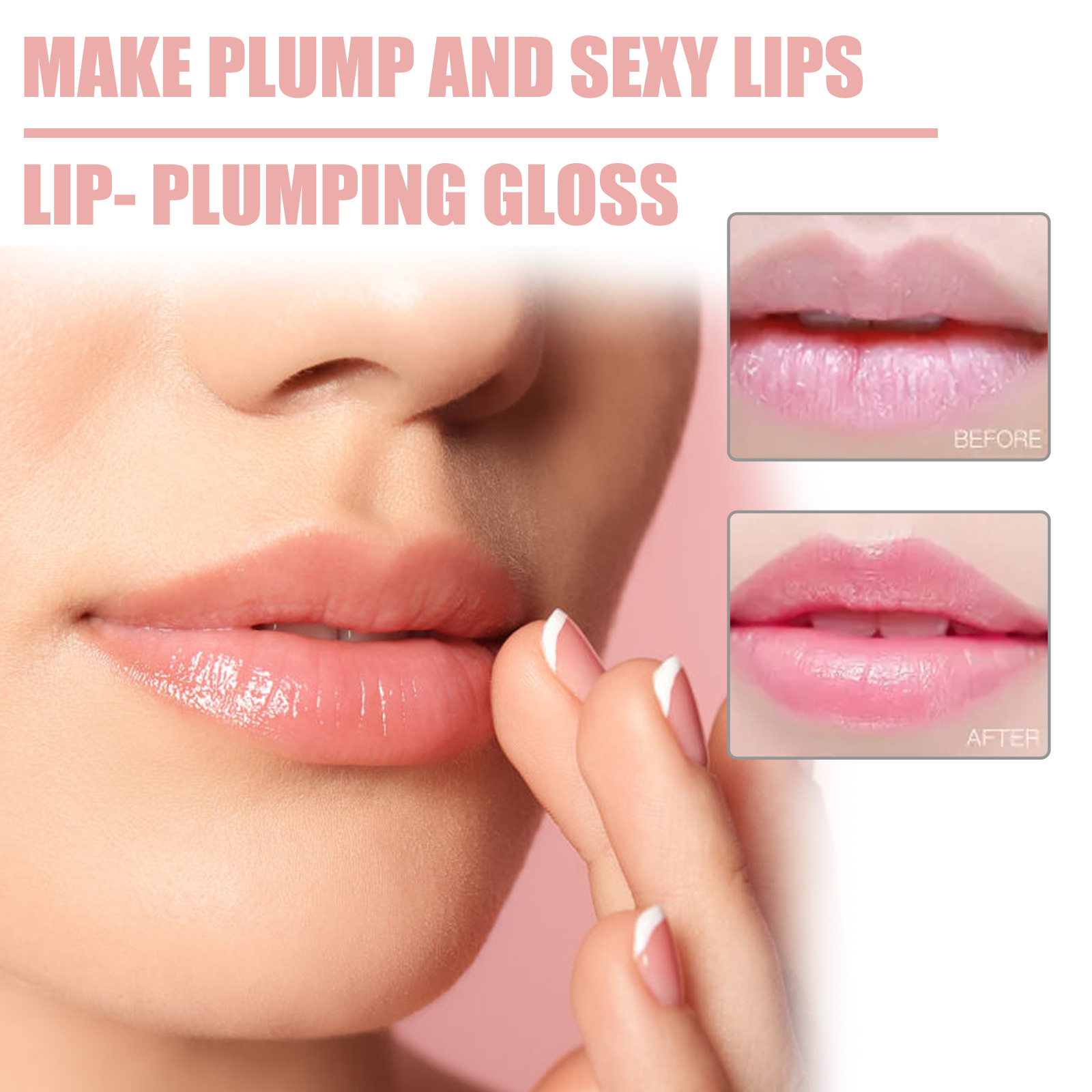 Lips Plumping Serum Gloss Lips Maximizer Transparent Lips Plumper Serum Enhancer Nourishes Moisture Retention Lip Care Makeup Beauty Health 5ml