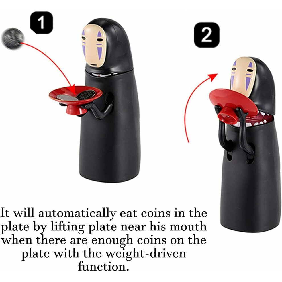 No-Face Man Kids Coin Bank Spirited Away Music Piggy Bank Xmas Gift