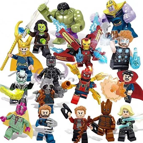 Marvel Superheroes Minifigures Toys Building Block Assembly Toy Fit Lego