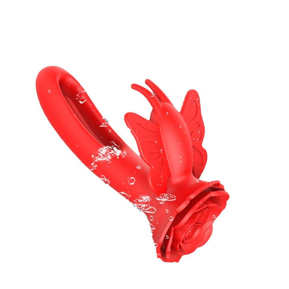 (Red) Wearable Vibrator Adult Sex Toys for Women G Spot Vibrators Nipples Anal Sex Toys