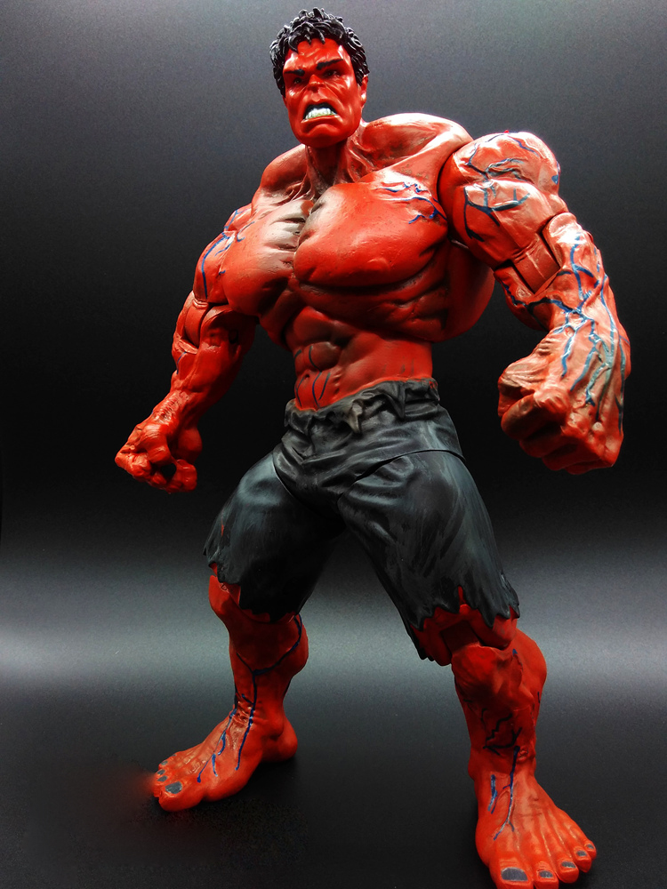 Marvel Avengers Hulk Action Figure Titan Hero Series Model Toy 10 Inches Red
