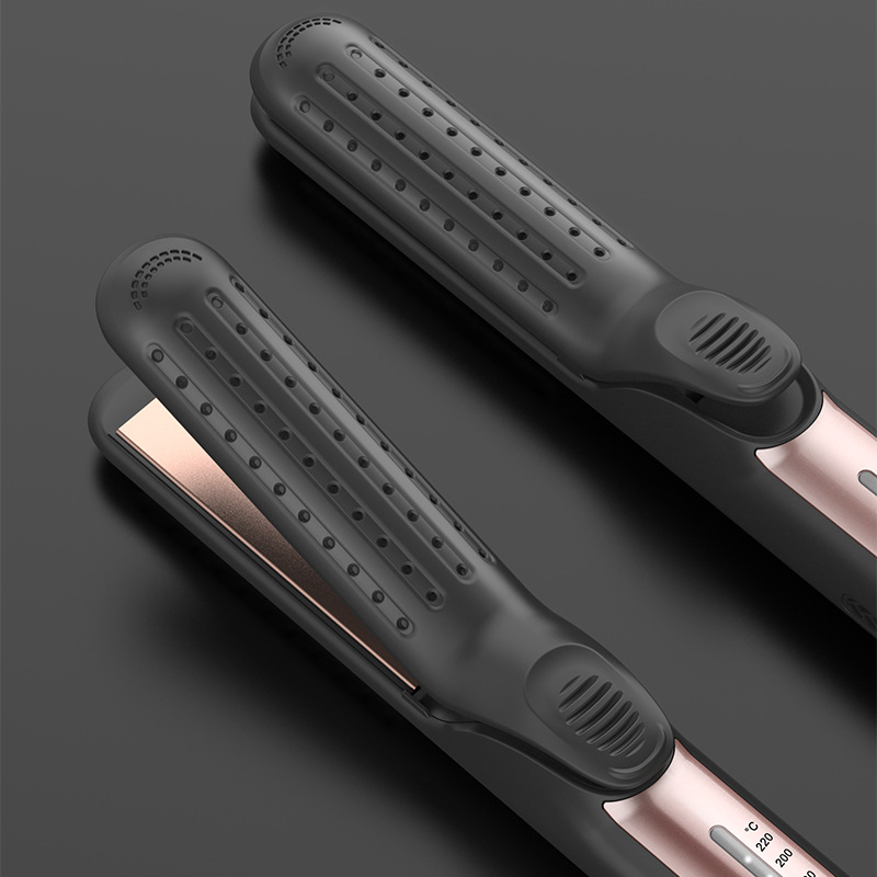 Hair Straighteners for Women Hair Curler Ceramic Plates Flat Iron Straightening Styling Tool for Long Short Thick Hair Adjustable Temperature LCD Display